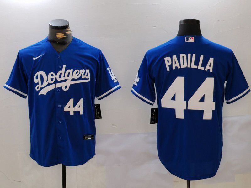 Men Los Angeles Dodgers #44 Padilla Blue Game 2024 Nike MLB Jersey style 3